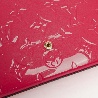 Louis Vuitton Felicie Pochette Kettenbörse aus knallpinkem Vernis