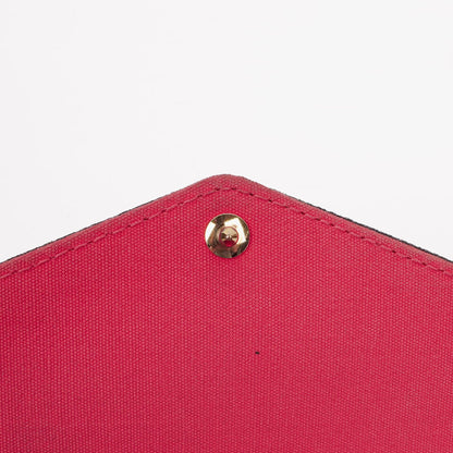 Louis Vuitton Felicie Pochette Kettenbörse aus knallpinkem Vernis