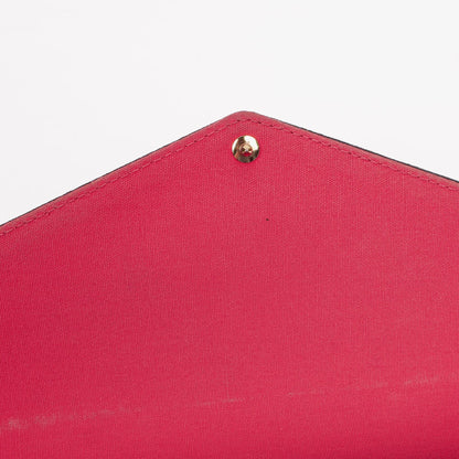 Louis Vuitton Felicie Pochette Kettenbörse aus knallpinkem Vernis