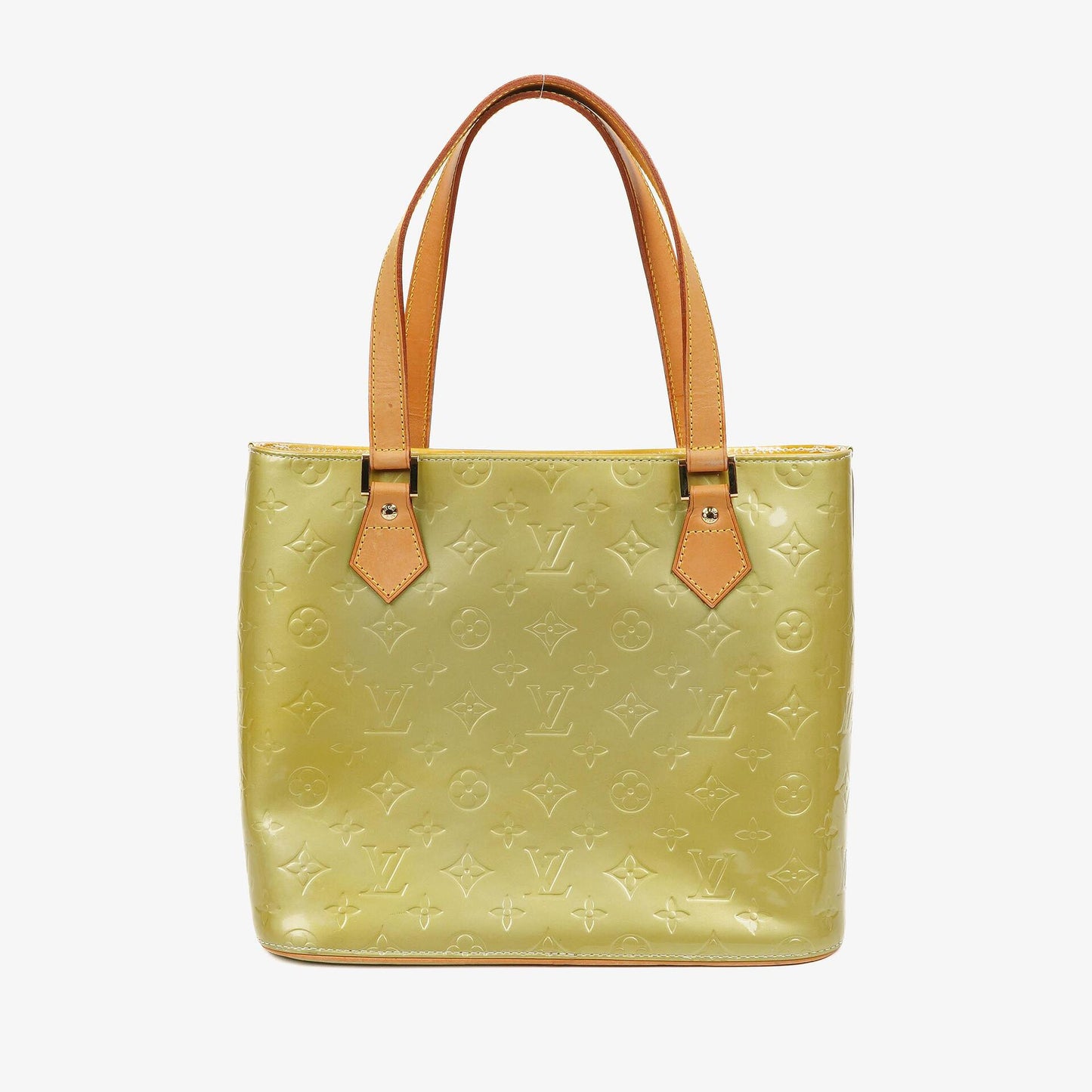 Louis Vuitton Houston Schultertasche aus grünem Vernis