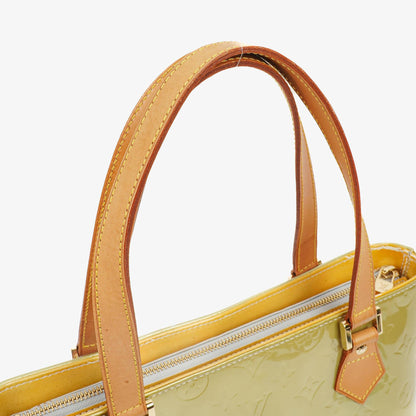 Louis Vuitton Houston Schultertasche aus grünem Vernis