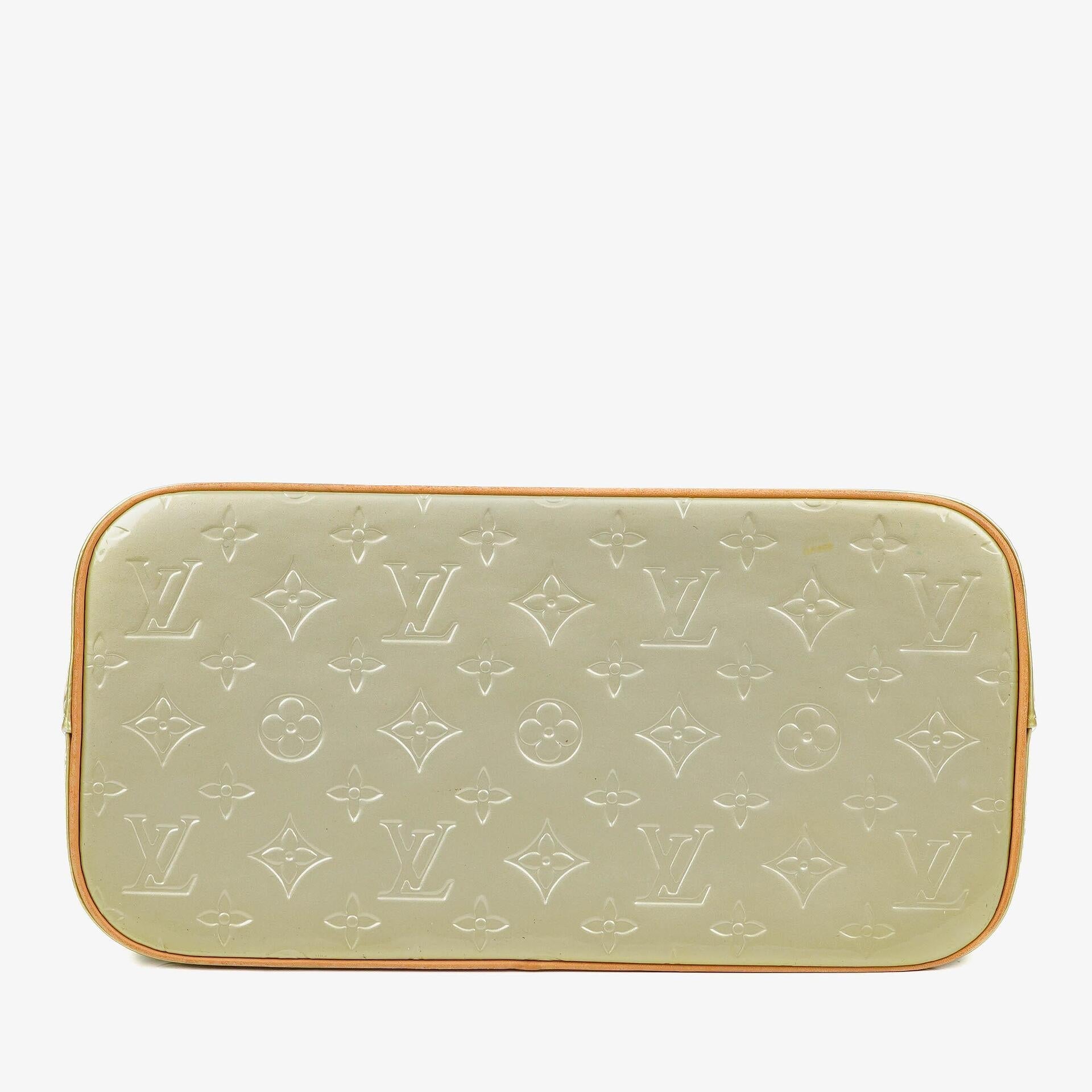 Louis Vuitton Houston Schultertasche aus grünem Vernis