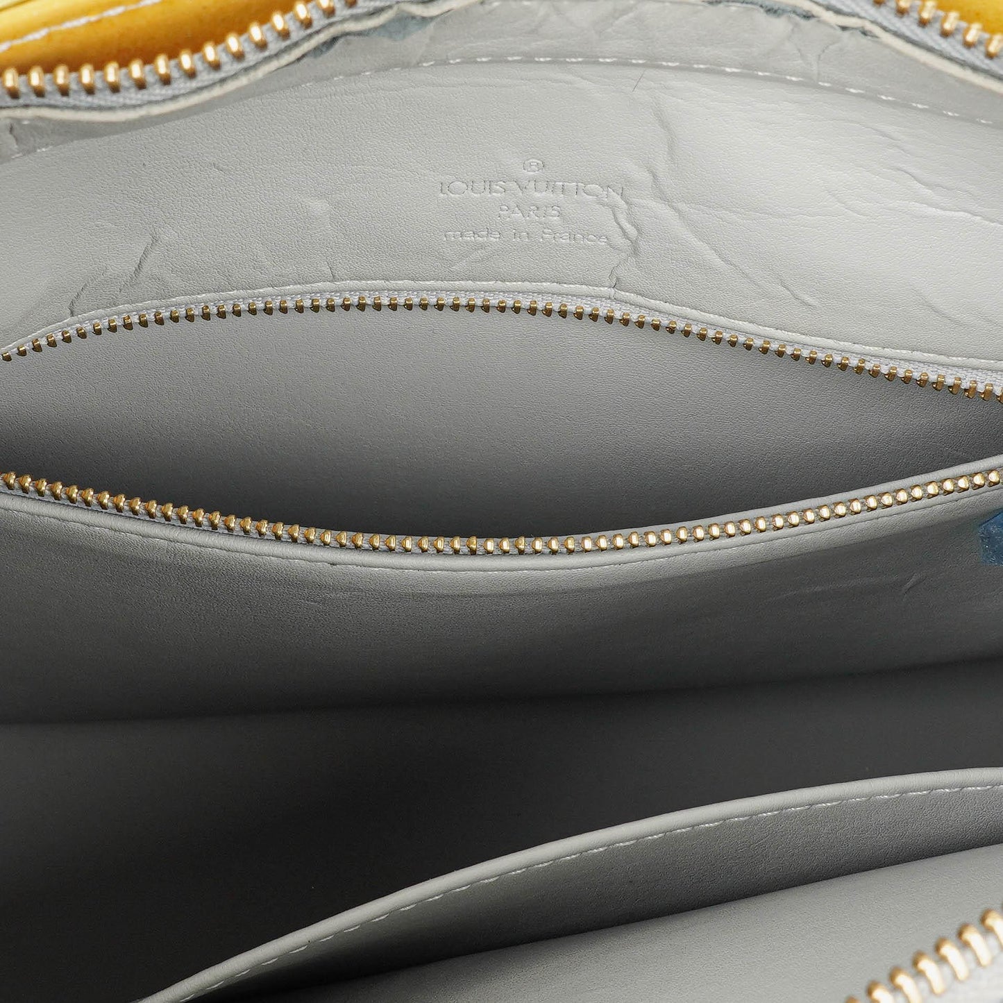 Louis Vuitton Houston Schultertasche aus grünem Vernis