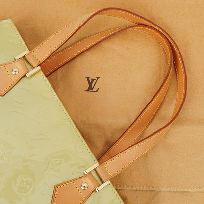 Louis Vuitton Houston Schultertasche aus grünem Vernis