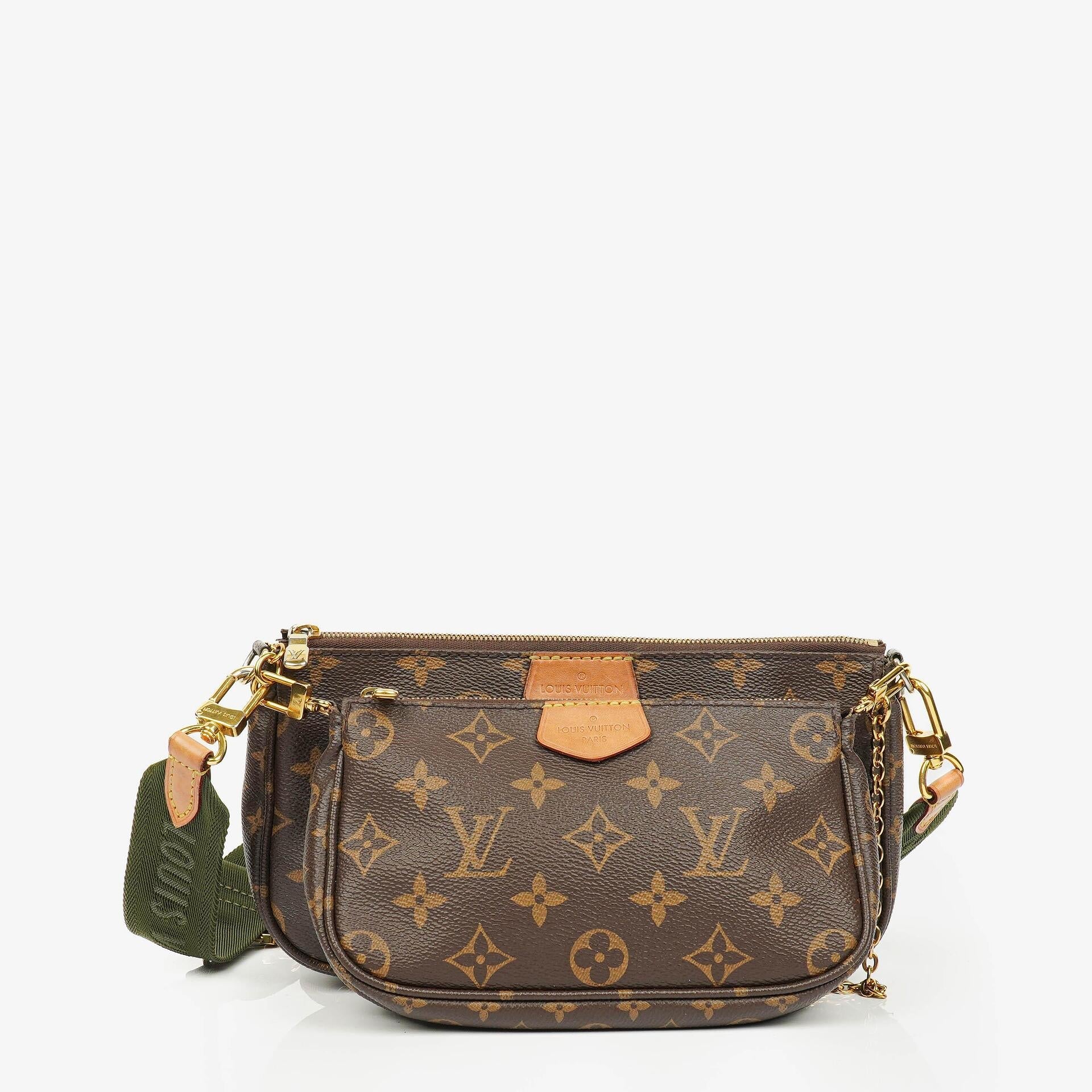 Louis Vuitton Multi-Pochette Accessoires Tasche aus Kaki Monogram Canvas