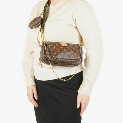 Louis Vuitton Multi-Pochette Accessoires Tasche aus Kaki Monogram Canvas