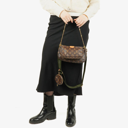 Louis Vuitton Multi-Pochette Accessoires Tasche aus Kaki Monogram Canvas