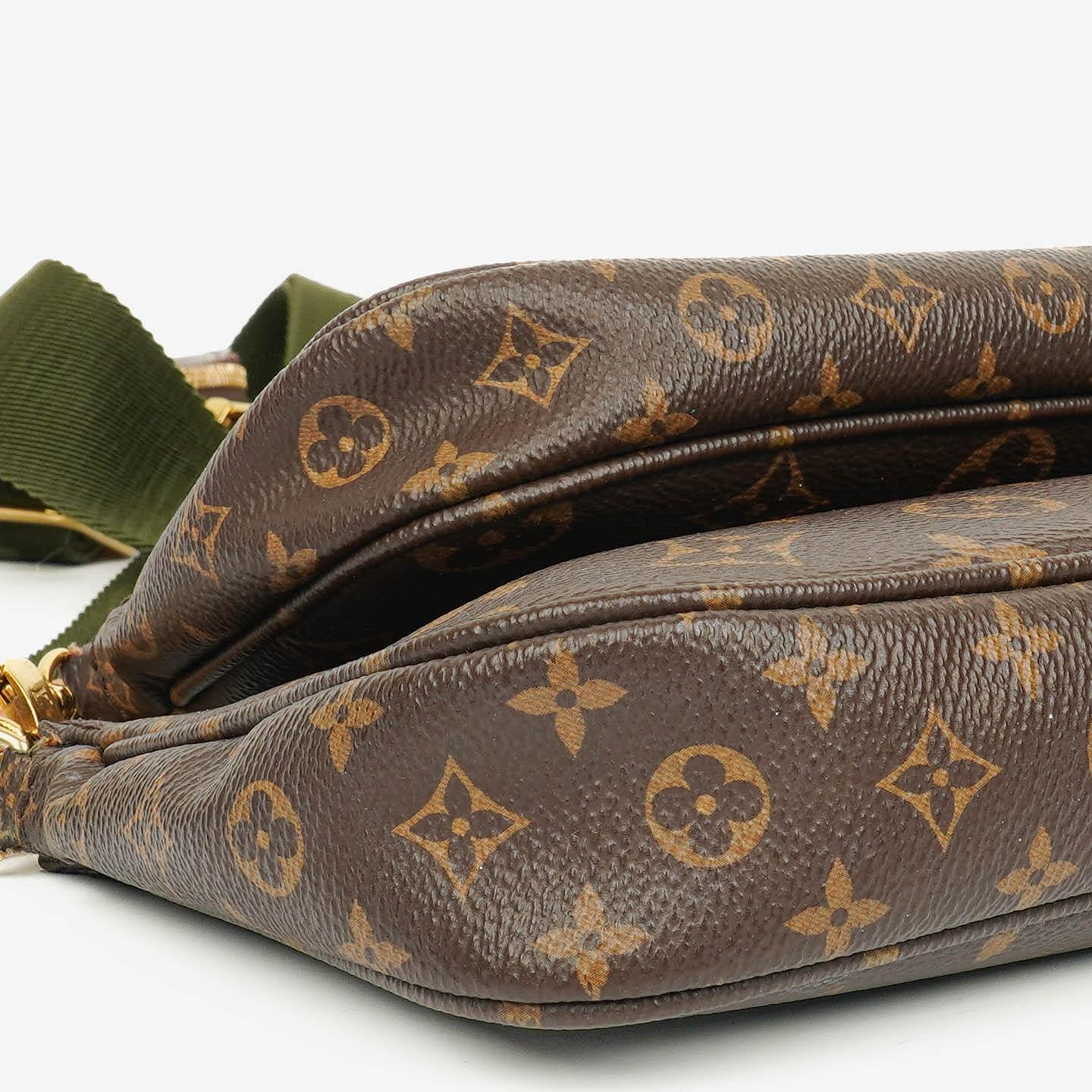 Louis Vuitton Multi-Pochette Accessoires Tasche aus Kaki Monogram Canvas