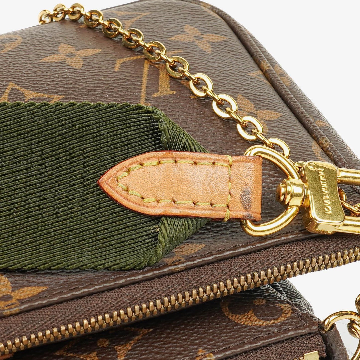 Louis Vuitton Multi-Pochette Accessoires Tasche aus Kaki Monogram Canvas