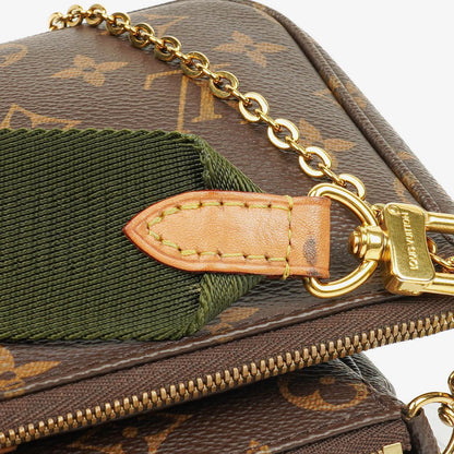 Louis Vuitton Multi-Pochette Accessoires Tasche aus Kaki Monogram Canvas