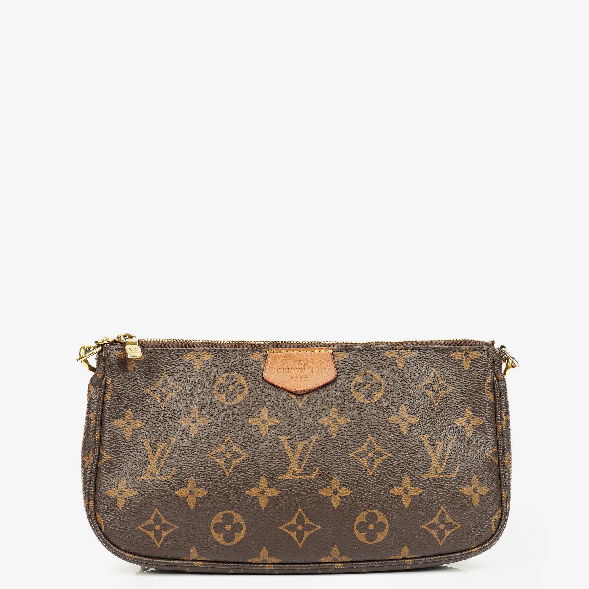 Louis Vuitton Multi-Pochette Accessoires Tasche aus Kaki Monogram Canvas