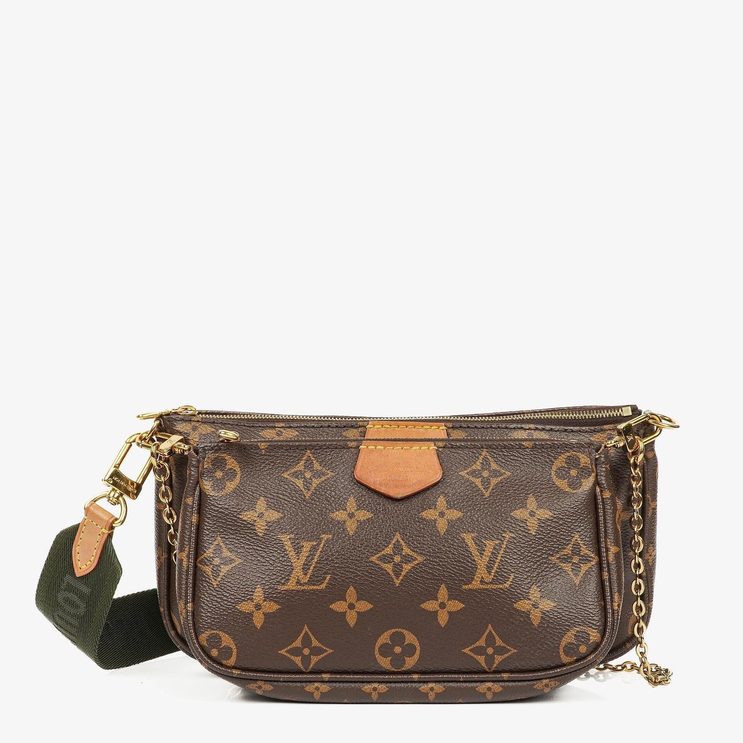 Louis Vuitton Multi-Pochette Accessoires Tasche aus Kaki Monogram Canvas