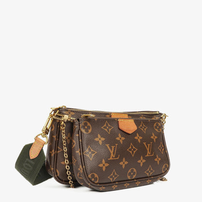 Louis Vuitton Multi-Pochette Accessoires Tasche aus Kaki Monogram Canvas