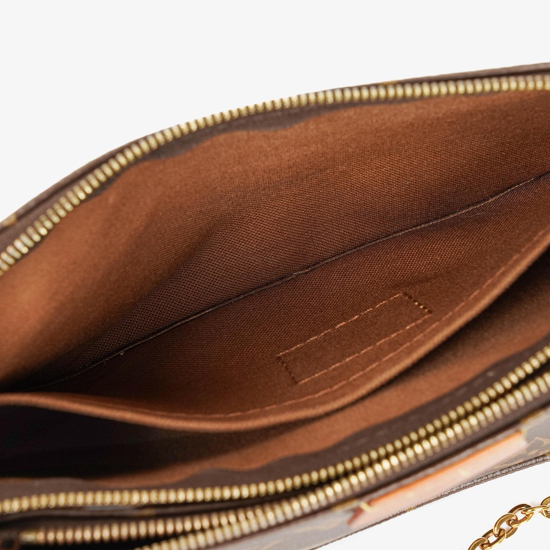 Louis Vuitton Multi-Pochette Accessoires Tasche aus Kaki Monogram Canvas