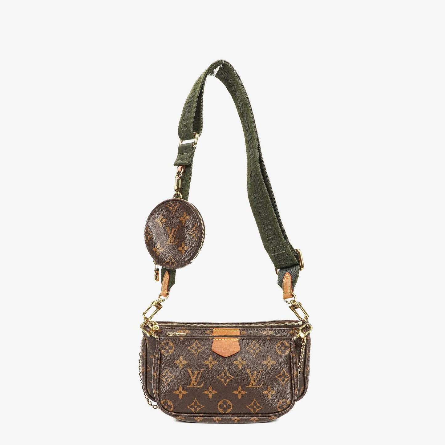 Louis Vuitton Multi-Pochette Accessoires Tasche aus Kaki Monogram Canvas