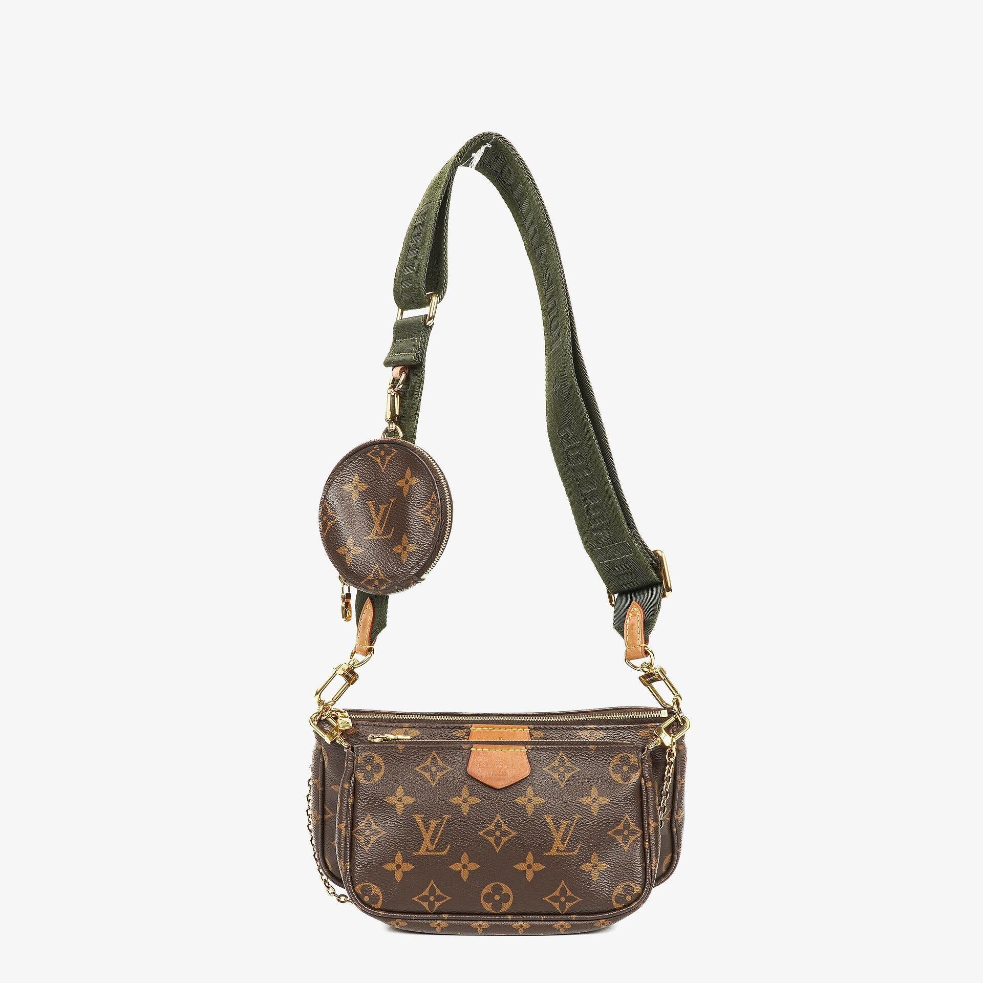 Louis Vuitton Multi-Pochette Accessoires Tasche aus Kaki Monogram Canvas