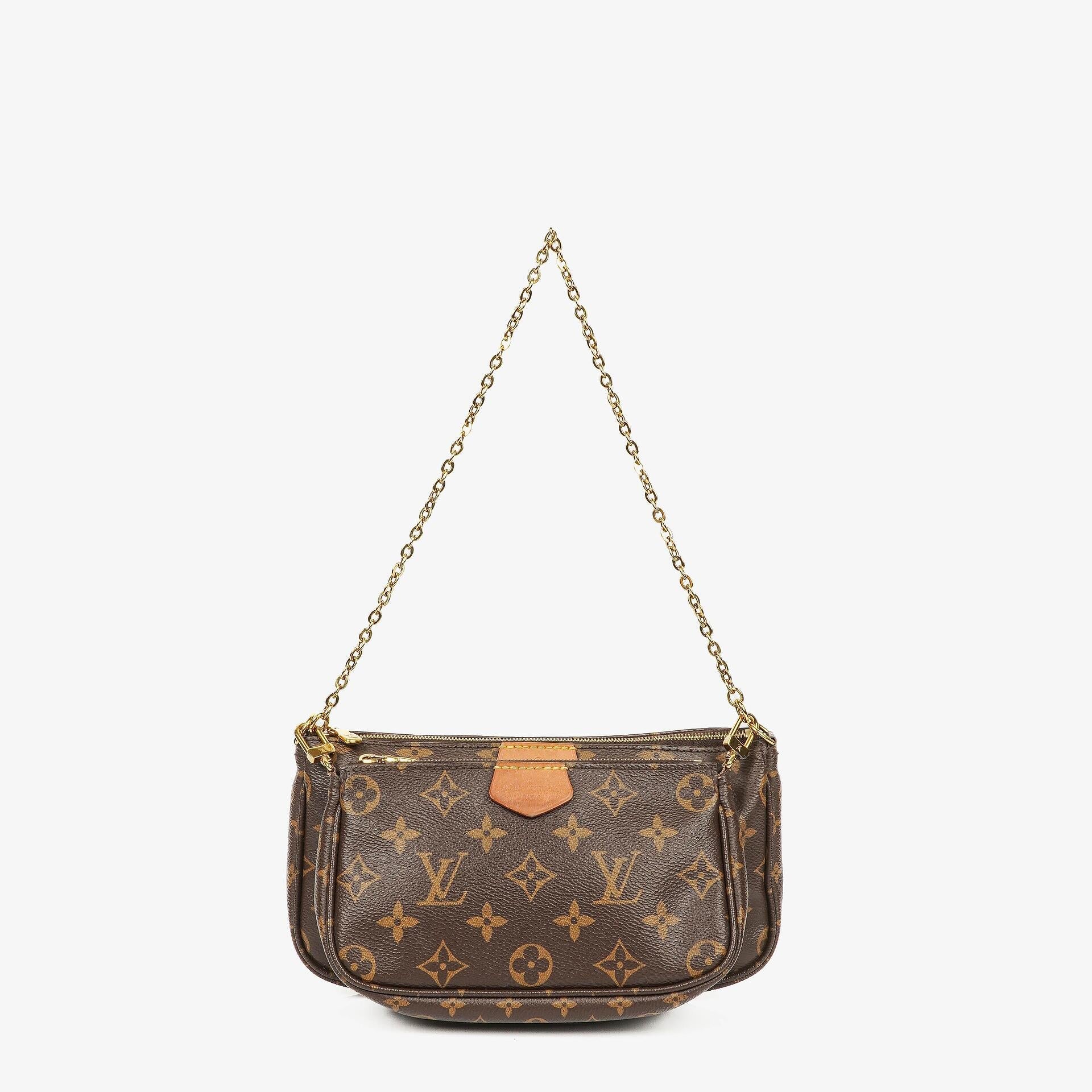 Louis Vuitton Multi-Pochette Accessoires Tasche aus Kaki Monogram Canvas