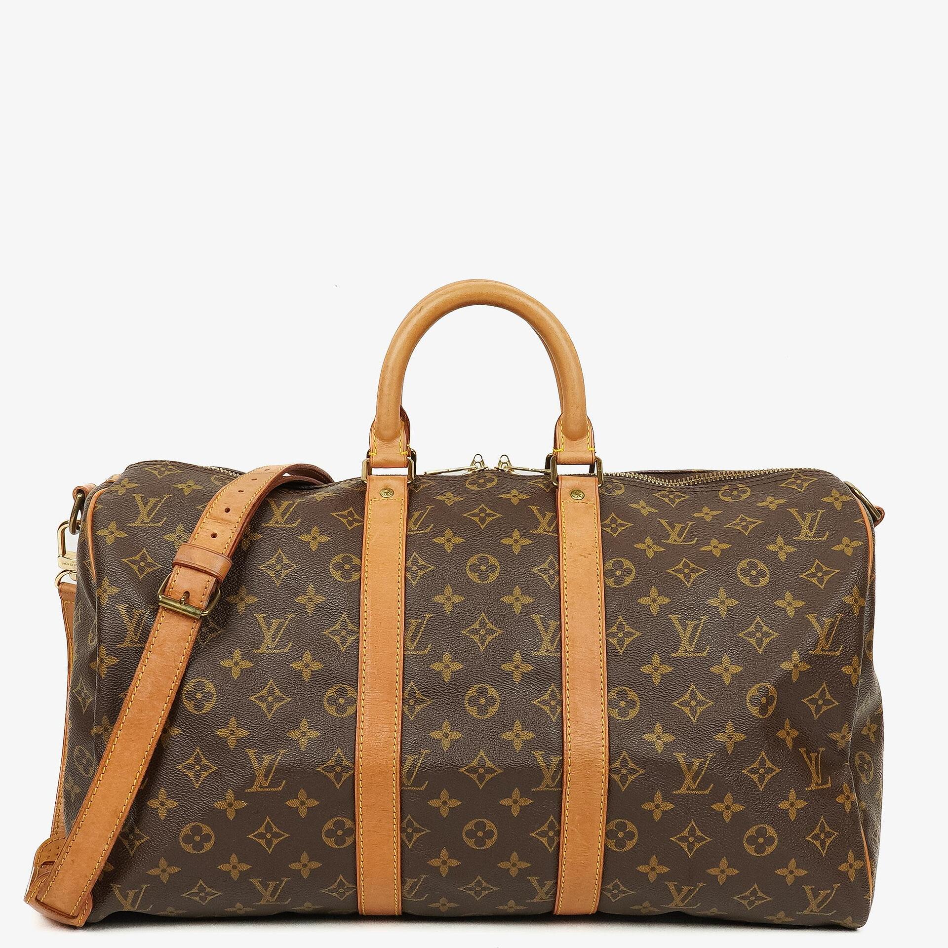 Louis Vuitton Keepall 45 Bandoulière Reisetasche aus Monogram Canvas