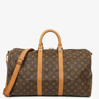 Louis Vuitton Keepall 45 Bandoulière Reisetasche aus Monogram Canvas