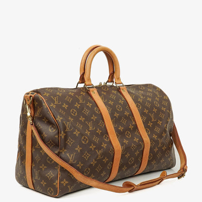 Louis Vuitton Keepall 45 Bandoulière Reisetasche aus Monogram Canvas