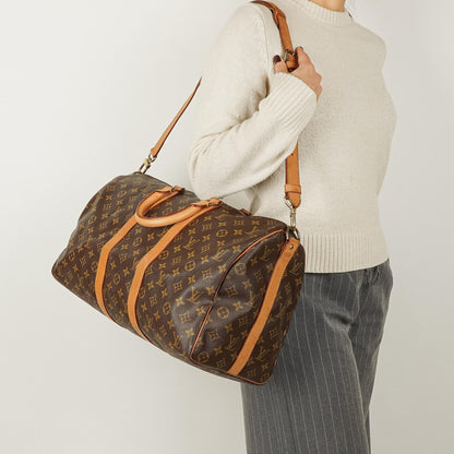 Louis Vuitton Keepall 45 Bandoulière Reisetasche aus Monogram Canvas