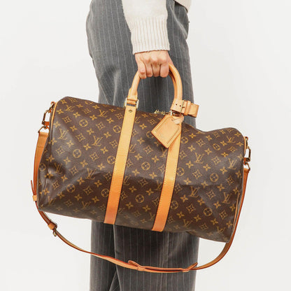 Louis Vuitton Keepall 45 Bandoulière Reisetasche aus Monogram Canvas