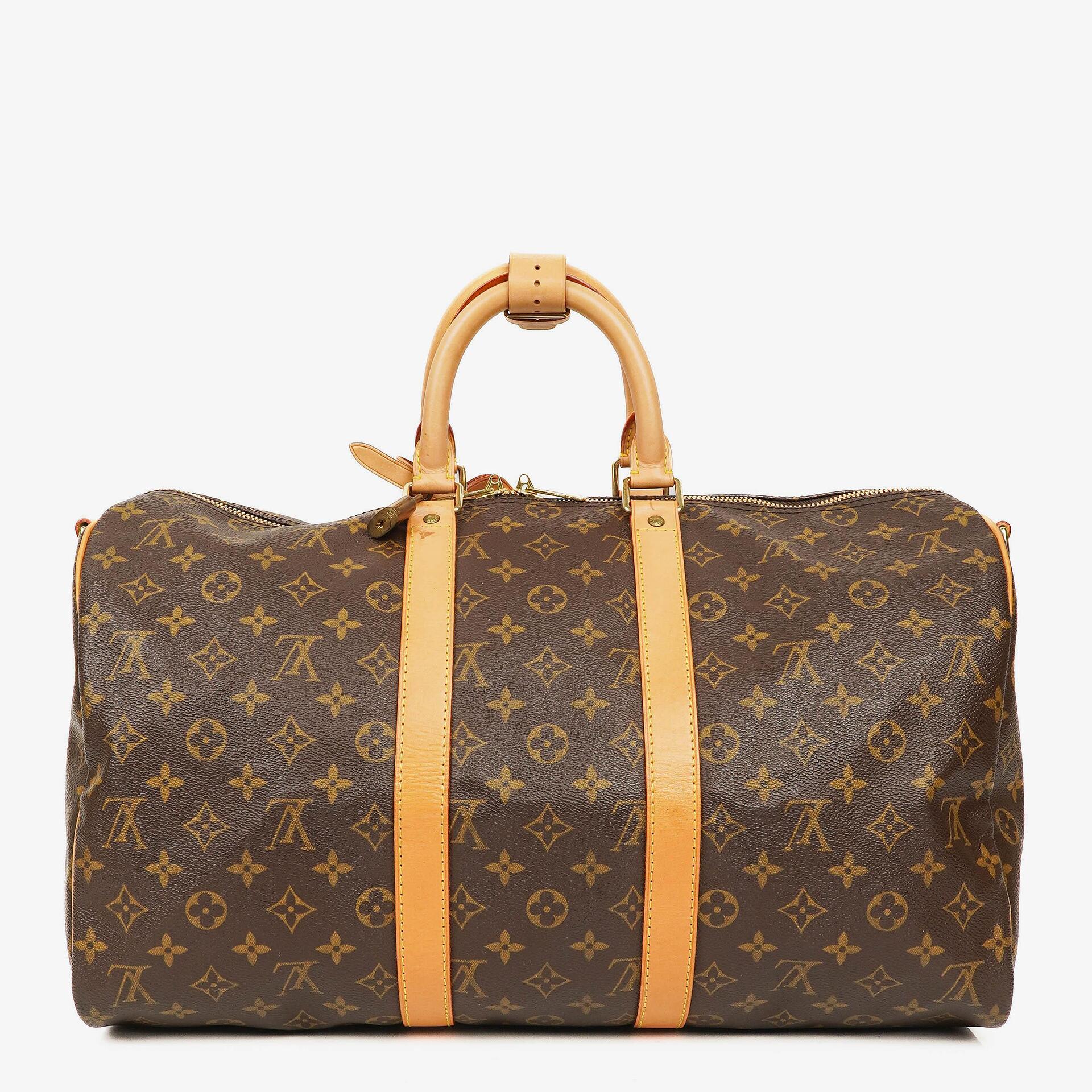 Louis Vuitton Keepall 45 Bandoulière Reisetasche aus Monogram Canvas