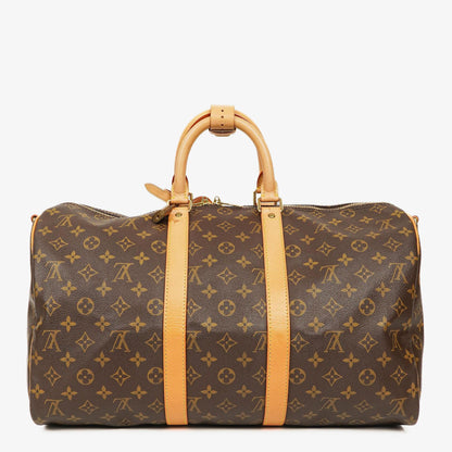 Louis Vuitton Keepall 45 Bandoulière Reisetasche aus Monogram Canvas