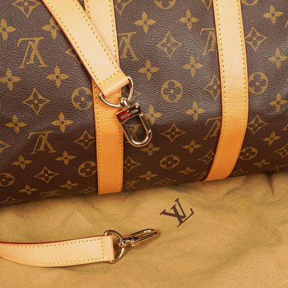 Louis Vuitton Keepall 45 Bandoulière Reisetasche aus Monogram Canvas