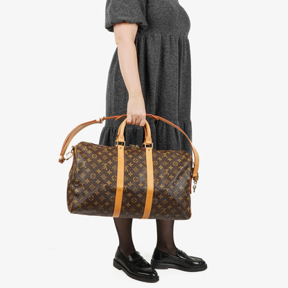 Louis Vuitton Keepall 45 Bandoulière Reisetasche aus Monogram Canvas