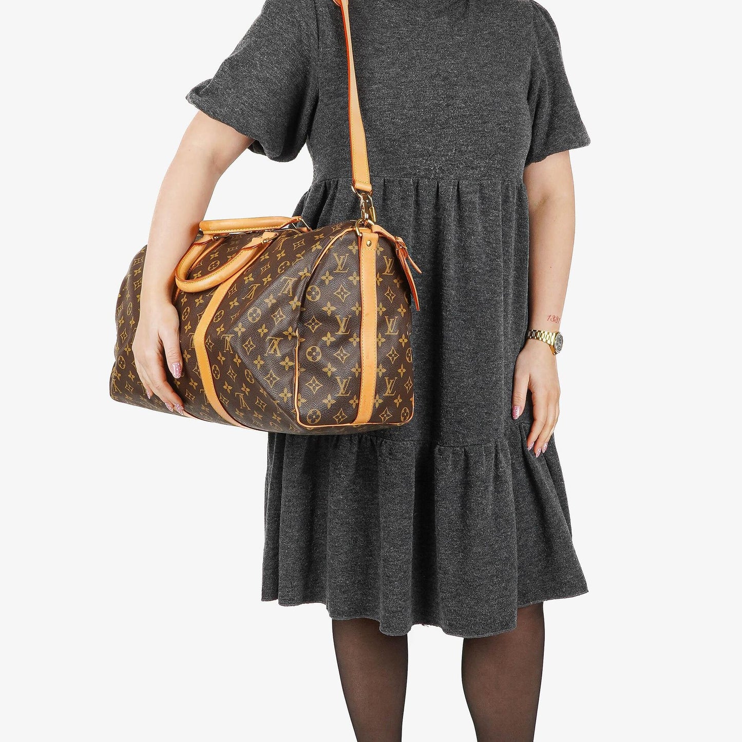 Louis Vuitton Keepall 45 Bandoulière Reisetasche aus Monogram Canvas