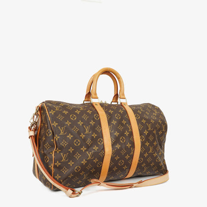 Louis Vuitton Keepall 45 Bandoulière Reisetasche aus Monogram Canvas