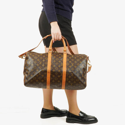 Louis Vuitton Keepall 45 Bandoulière Reisetasche aus Monogram Canvas