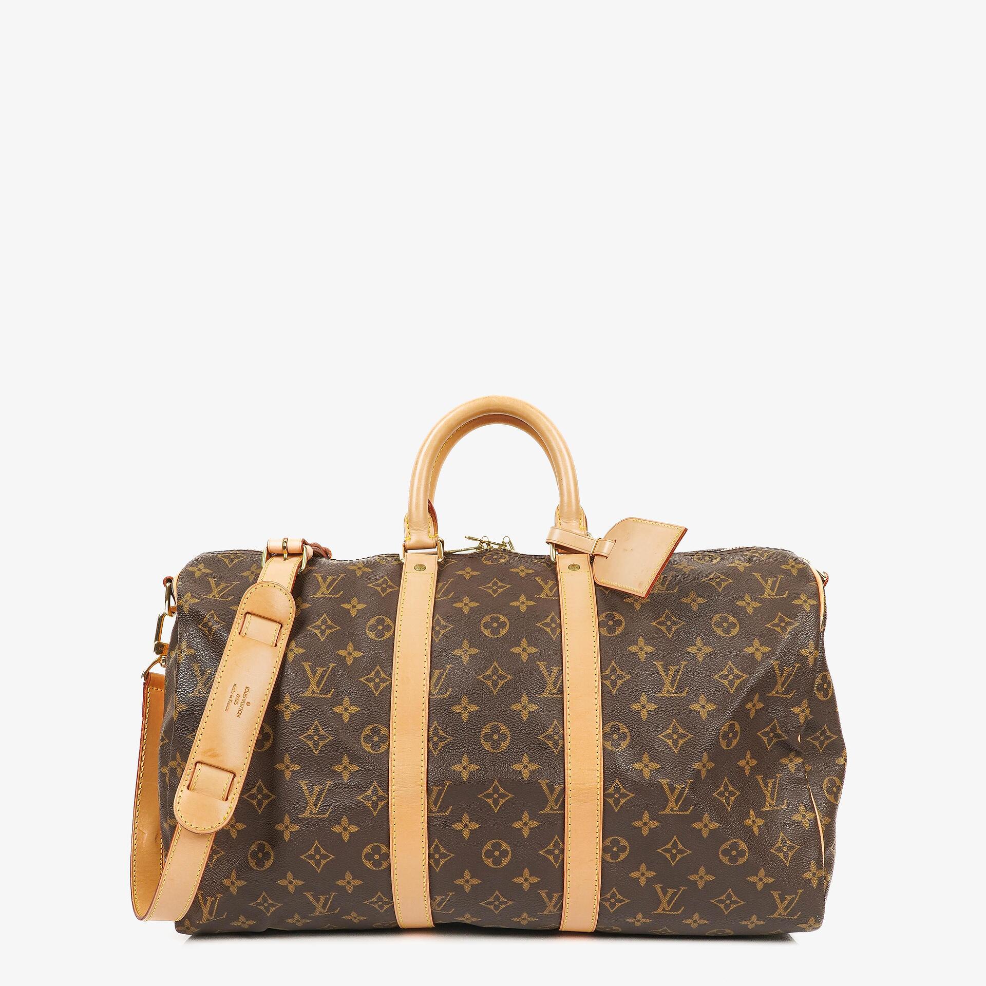 Louis Vuitton Keepall 45 Bandoulière Reisetasche aus Monogram Canvas