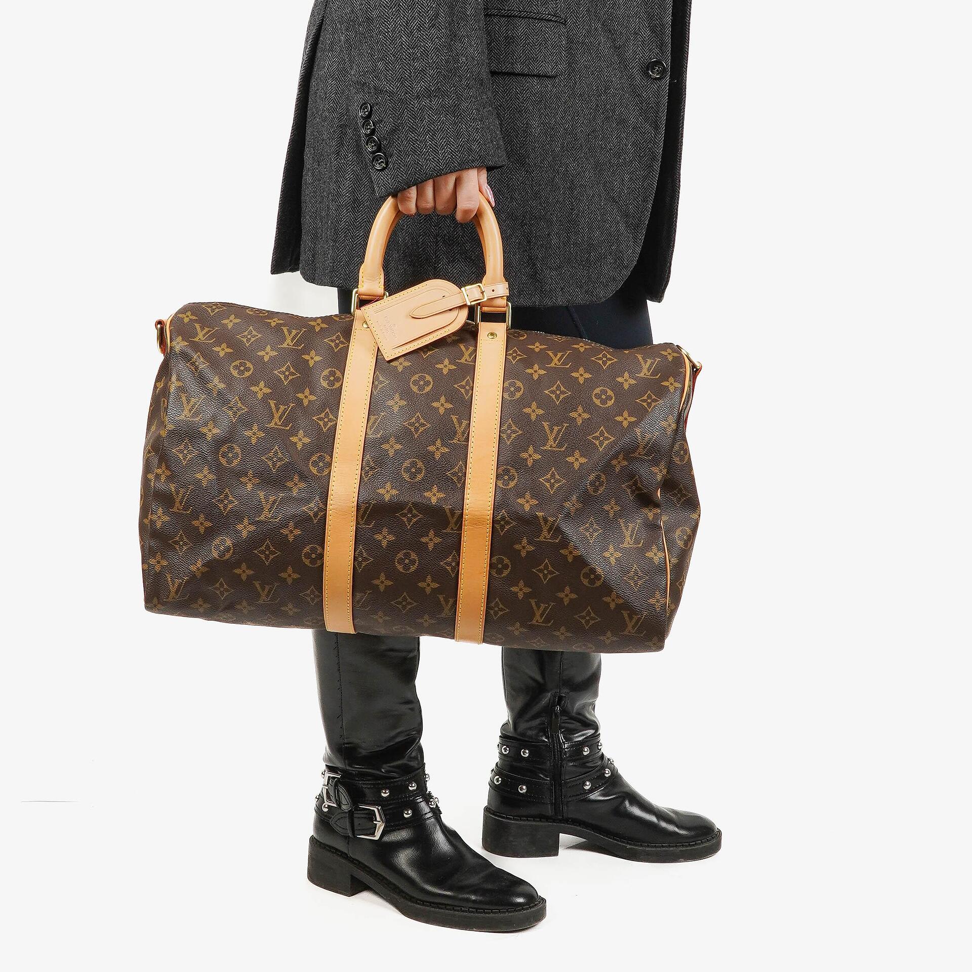 Louis Vuitton Keepall 45 Bandoulière Reisetasche aus Monogram Canvas