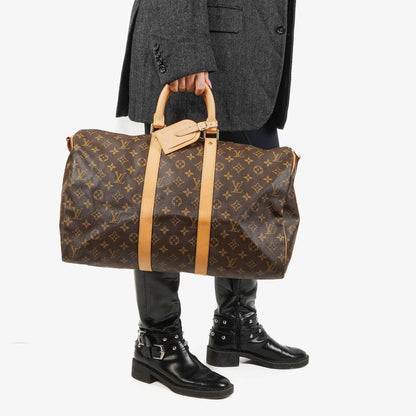 Louis Vuitton Keepall 45 Bandoulière Reisetasche aus Monogram Canvas