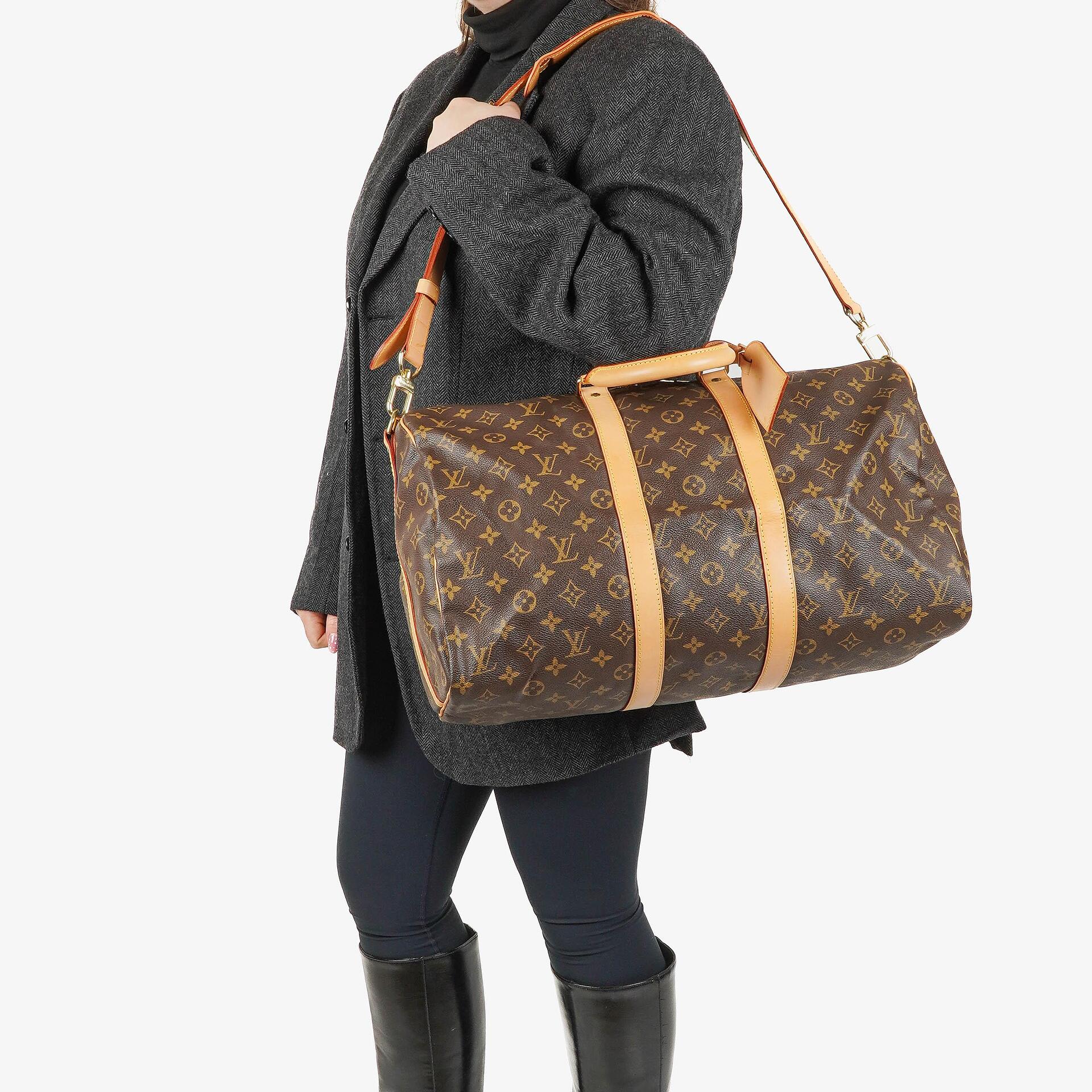 Louis Vuitton Keepall 45 Bandoulière Reisetasche aus Monogram Canvas