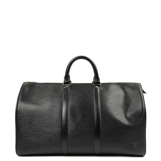 Louis Vuitton Keepall 45 Reisetasche Schwarz Epi Leder