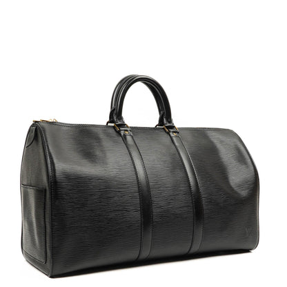 Louis Vuitton Keepall 45 Reisetasche Schwarz Epi Leder