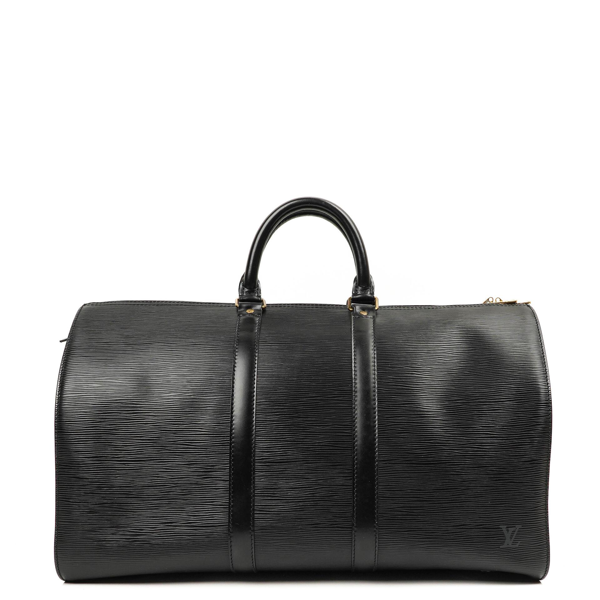 Louis Vuitton Keepall 45 Reisetasche Schwarz Epi Leder