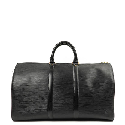 Louis Vuitton Keepall 45 Reisetasche Schwarz Epi Leder
