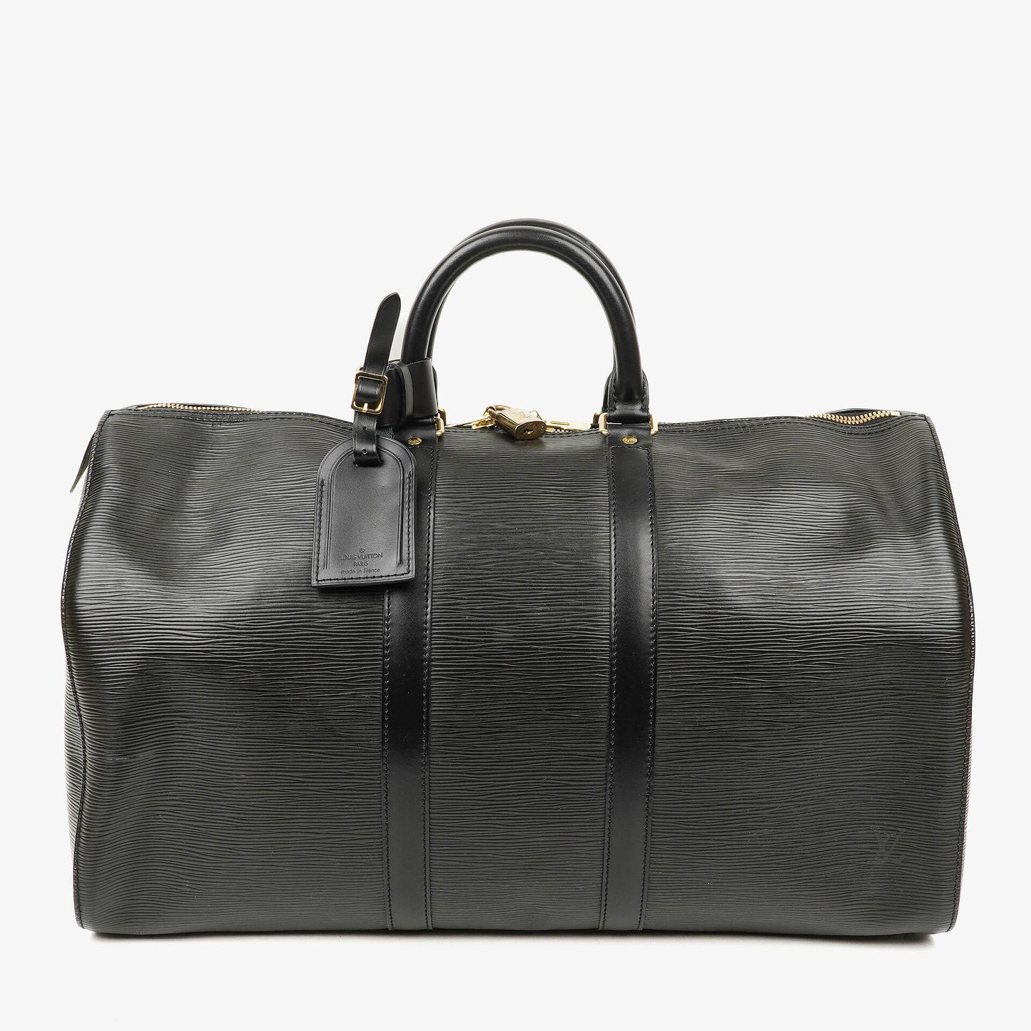 Louis Vuitton Keepall 45 Reisetasche aus schwarzem Epi-Leder
