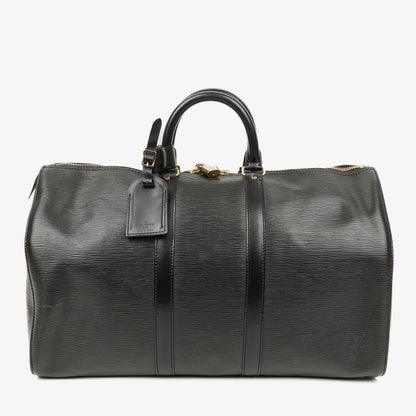 Louis Vuitton Keepall 45 Reisetasche aus schwarzem Epi-Leder