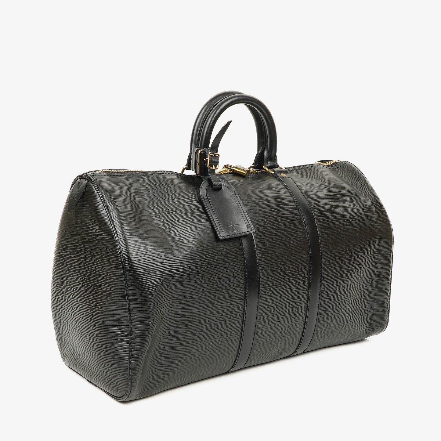 Louis Vuitton Keepall 45 Reisetasche aus schwarzem Epi-Leder
