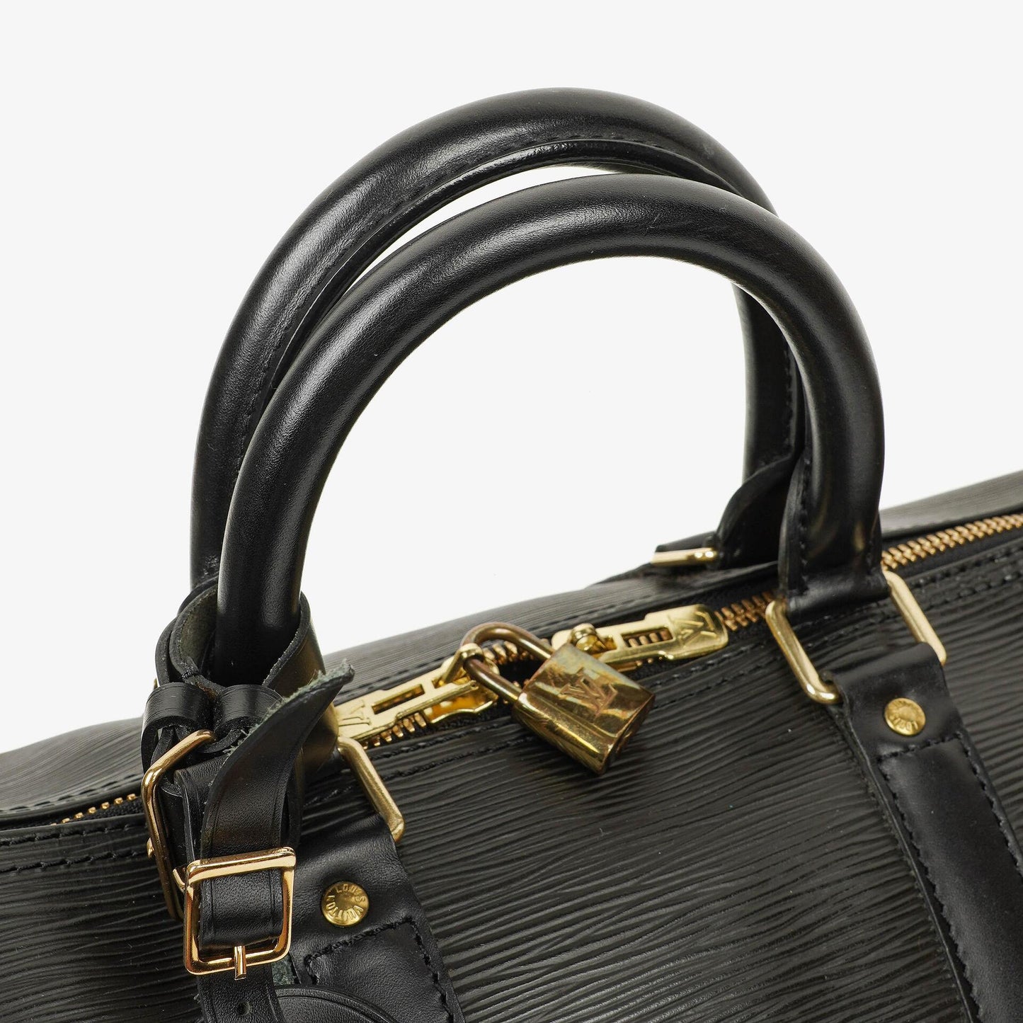 Louis Vuitton Keepall 45 Reisetasche aus schwarzem Epi-Leder
