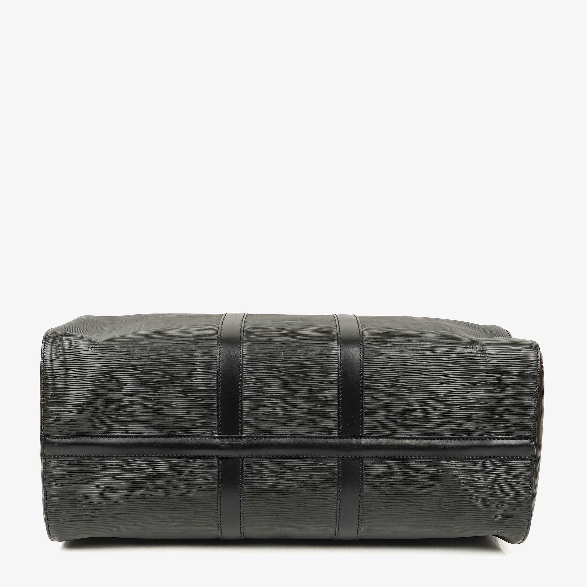 Louis Vuitton Keepall 45 Reisetasche aus schwarzem Epi-Leder