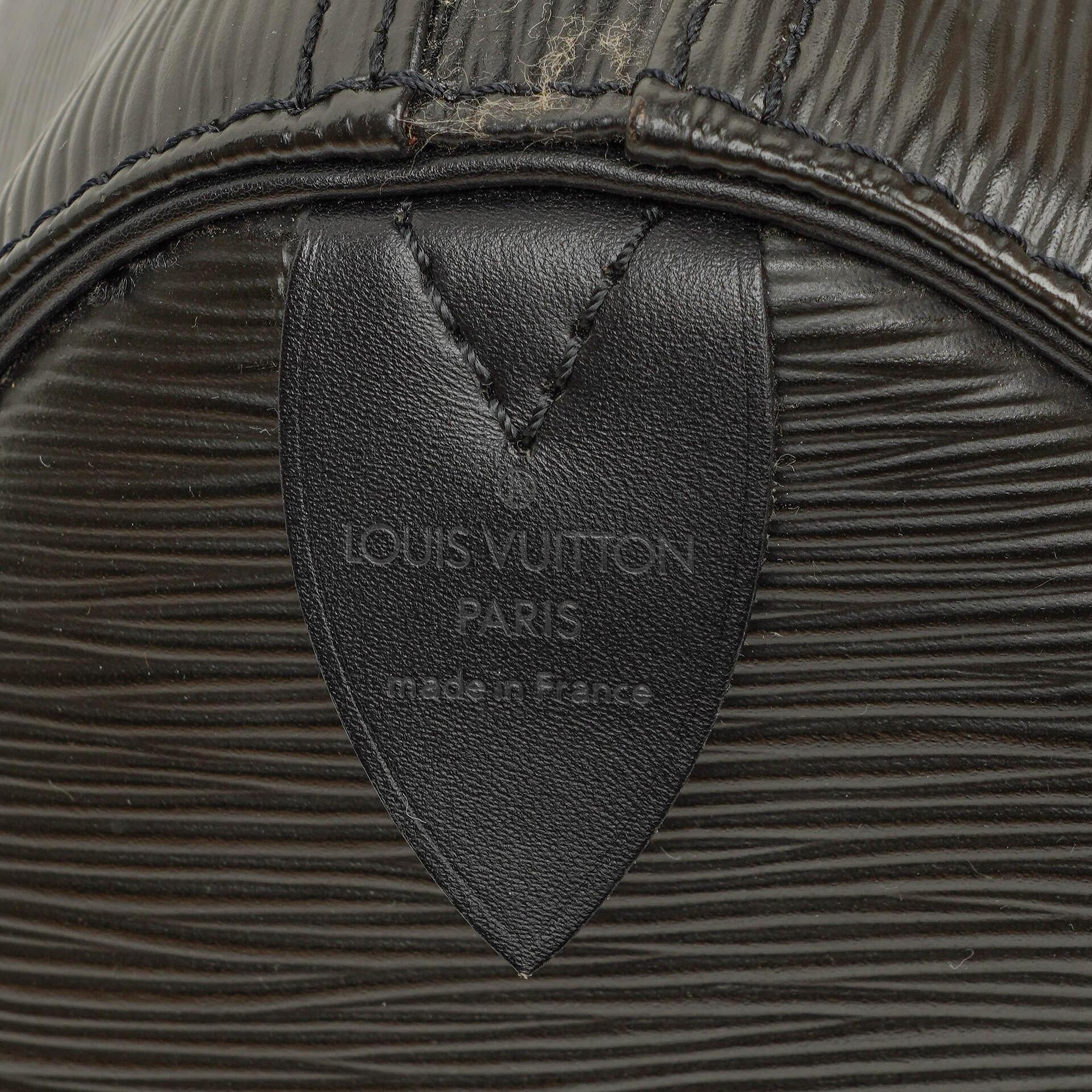 Louis Vuitton Keepall 45 Reisetasche aus schwarzem Epi-Leder