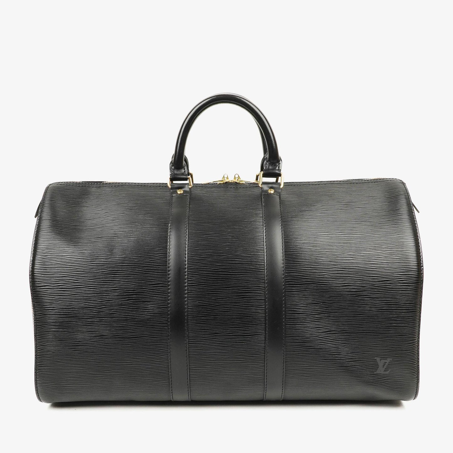 Louis Vuitton Keepall 45 Reisetasche aus schwarzem Epi-Leder
