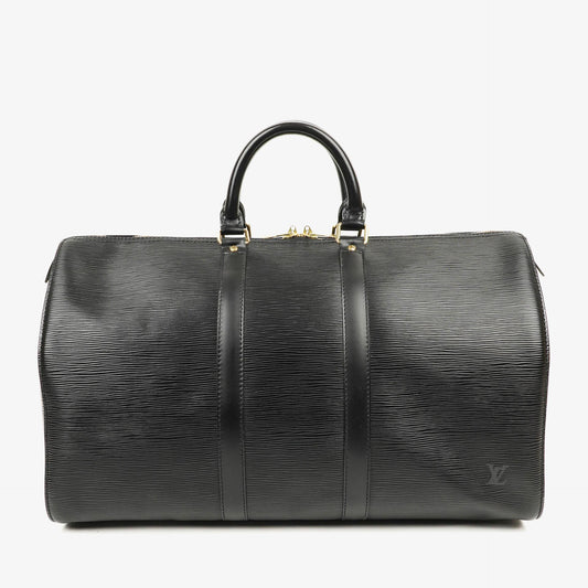 Louis Vuitton Keepall 45 Reisetasche aus schwarzem Epi-Leder