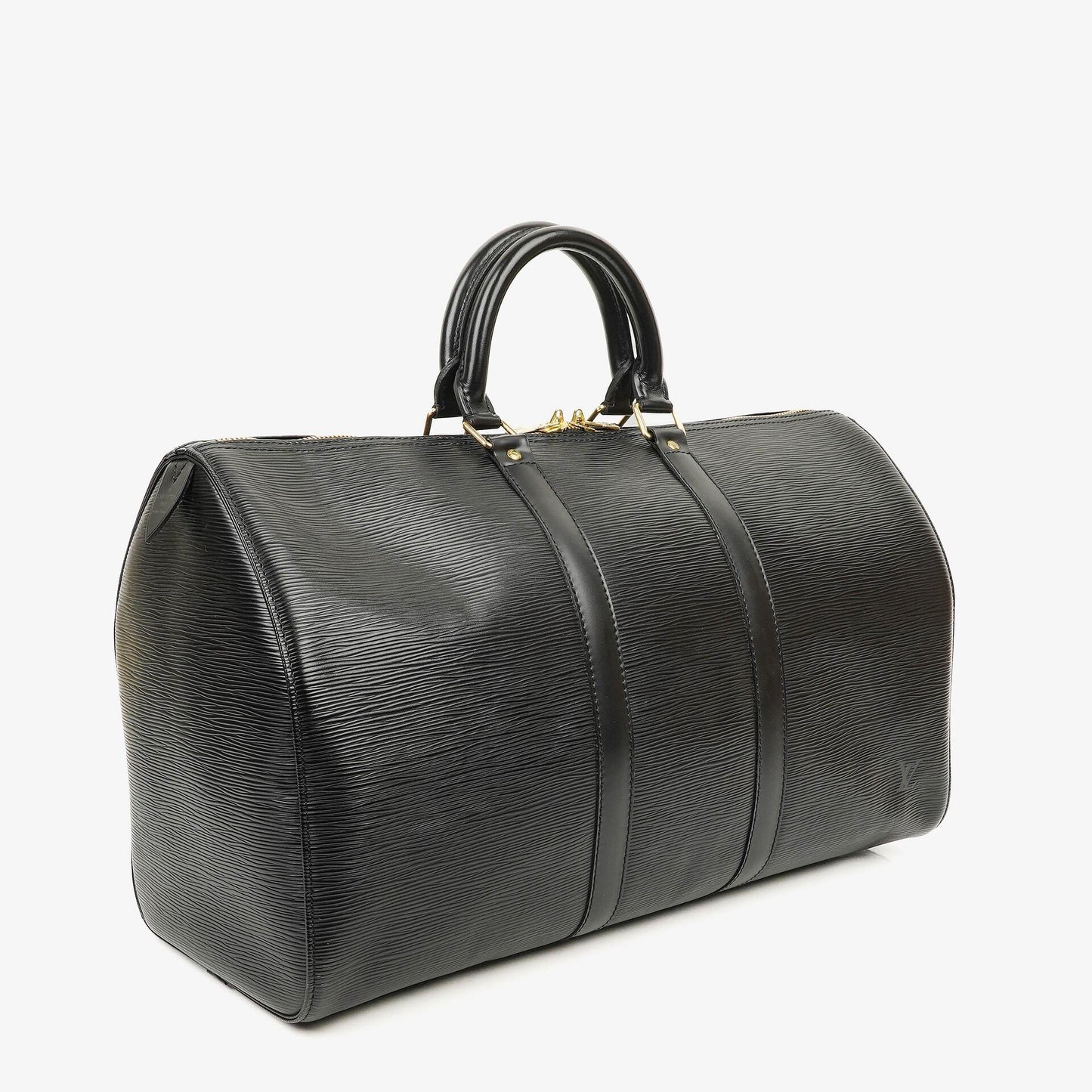 Louis Vuitton Keepall 45 Reisetasche aus schwarzem Epi-Leder